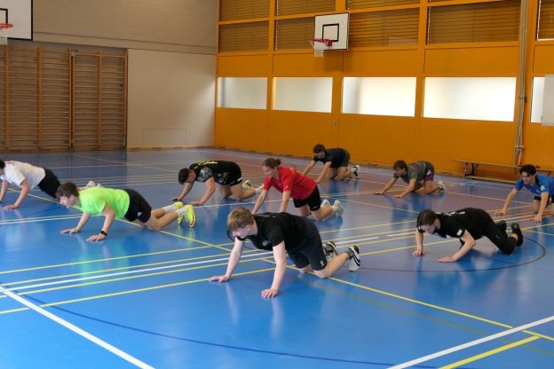 Teilnehmer Leistungssport an einer &Uuml;bung